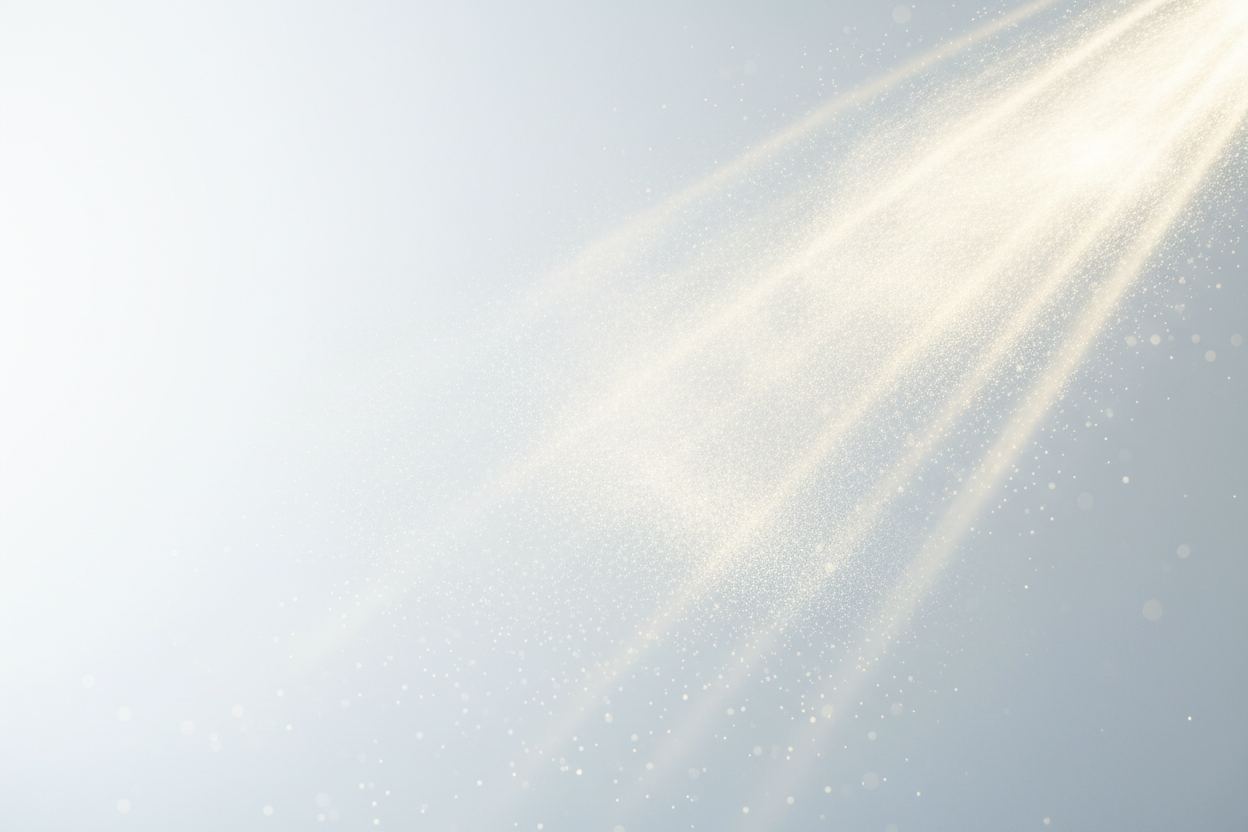 editorial texture photo, cloud mist spray,  in sun rays, no packaging or branding